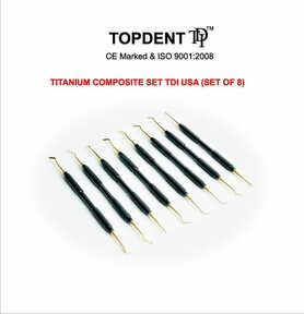 TDI BLACK HANDLE COMPOSITE INSTRUMENTS SET OF 8