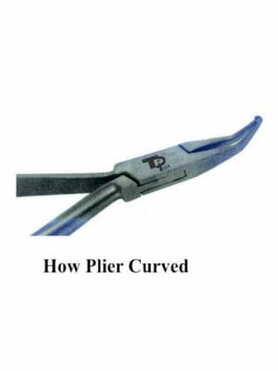 TDI ORTHODONTIC HOE PLIER CURVED TC