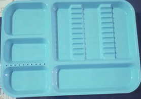 PLASTIC INSTRUMENTS TRAY WITH BUR HOLDER