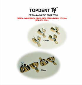 TDI NON PERFORATED IMPRESSION TRAY SET OF 8