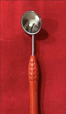 SILICONE MOUTH MIRROR WITH HANDLE