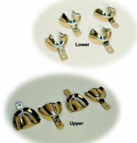 TOP DENT NON-PERFORATED IMPRESSION TRAYS ( SET OF 8)