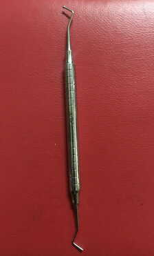 Tdi Hand Instrument BALL BURNISHER + CONDENSOR  (STEEL HALLOW HANDLE)